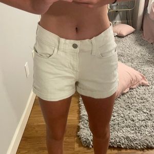 small white jean shorts